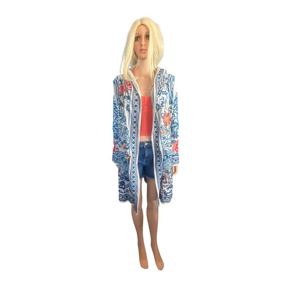 NWT Johnny Was Hooded Duster Embroidered Open Cardigan Small MSRP$540 Rare! HTF - Picture 10 of 17